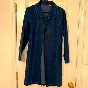 Long light weight denim jacket